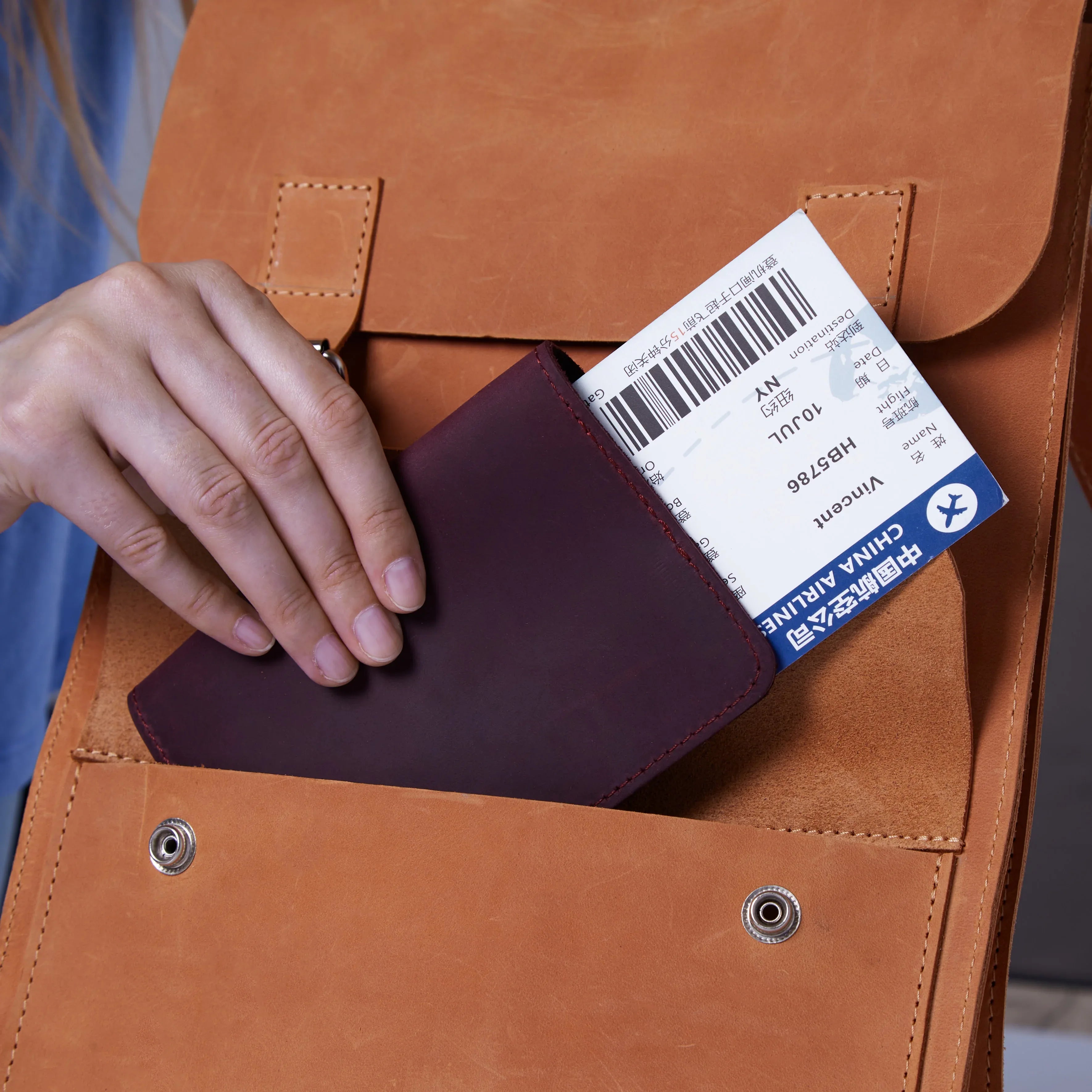 Bali Leather Passport Cover - INCARNEĀ® Global