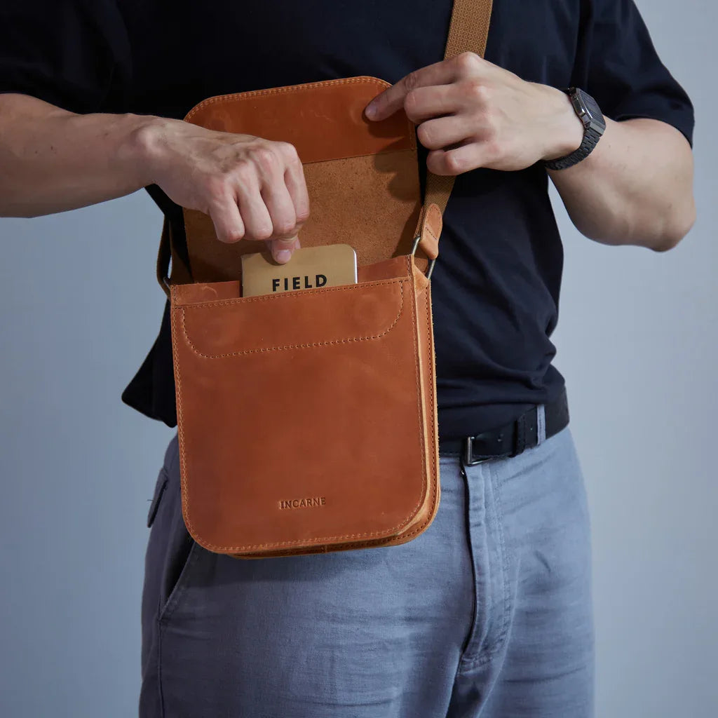 PORTER LEATHER SHOULDER BAG FOR MEN - INCARNE® Global