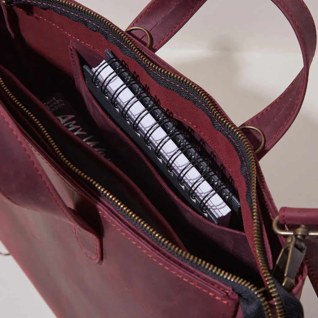 Leather Laptop Convertible Bag Voyager - INCARNE® Global