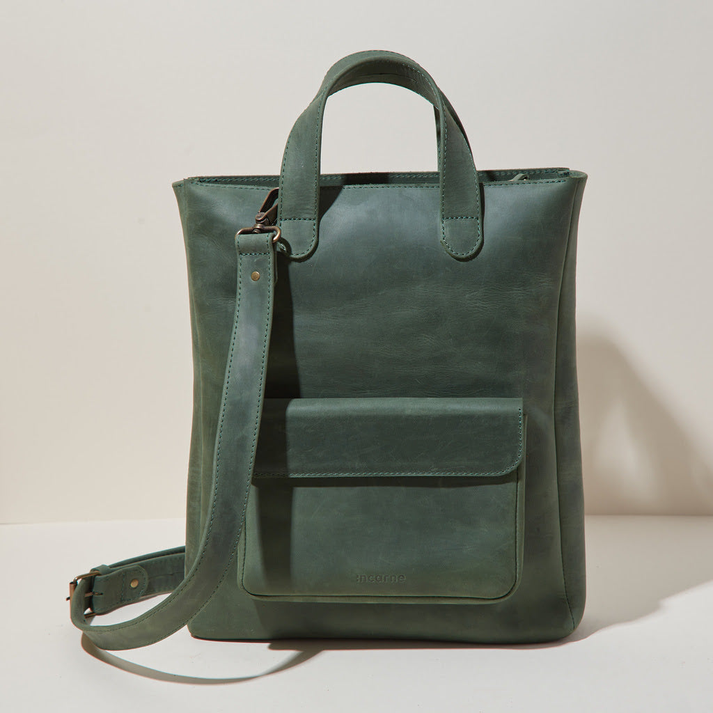 Sac convertible en cuir pour ordinateur portable Voyager Long