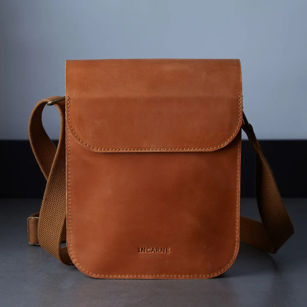 PORTER LEATHER SHOULDER BAG FOR MEN - INCARNE® Global