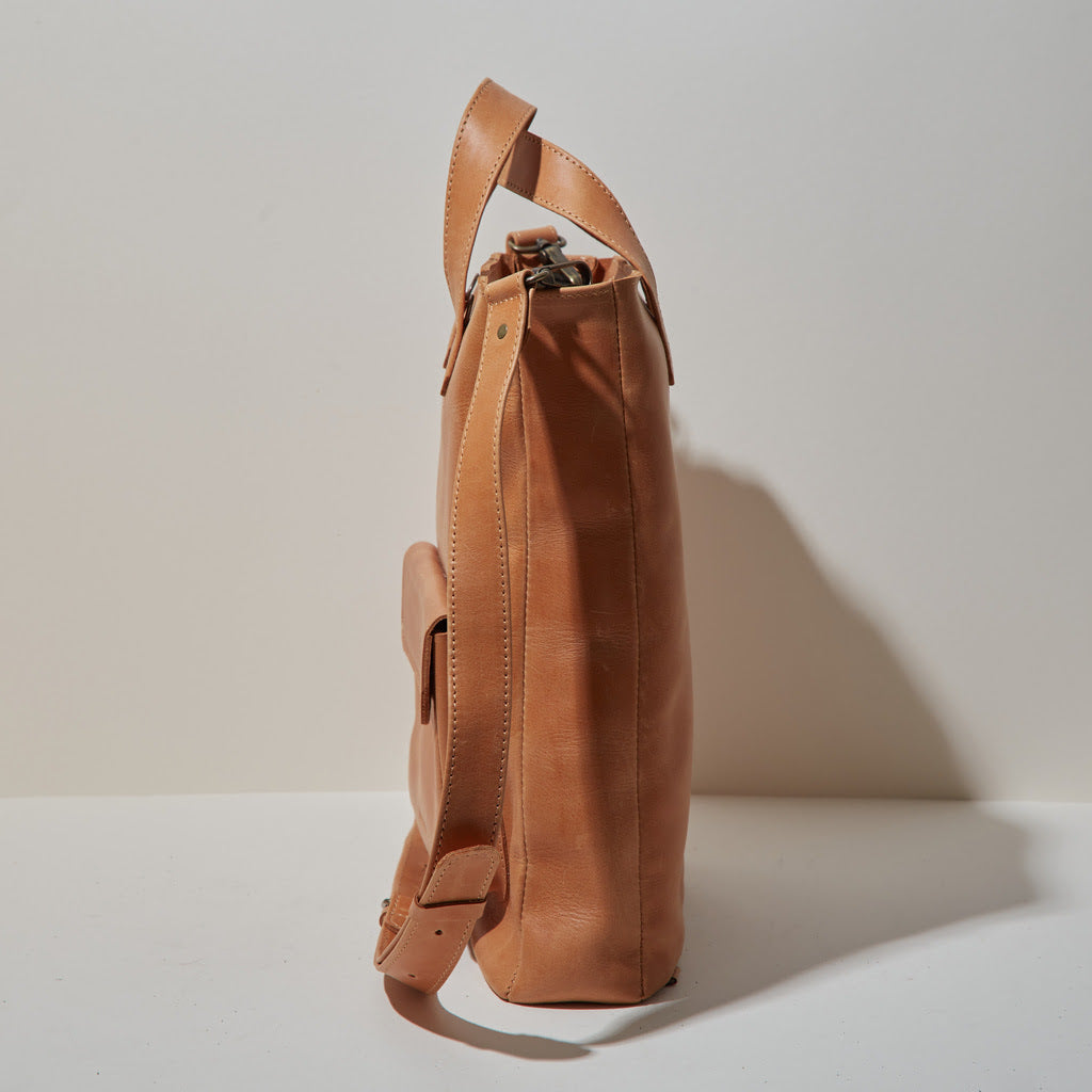 Sac convertible en cuir pour ordinateur portable Voyager Long