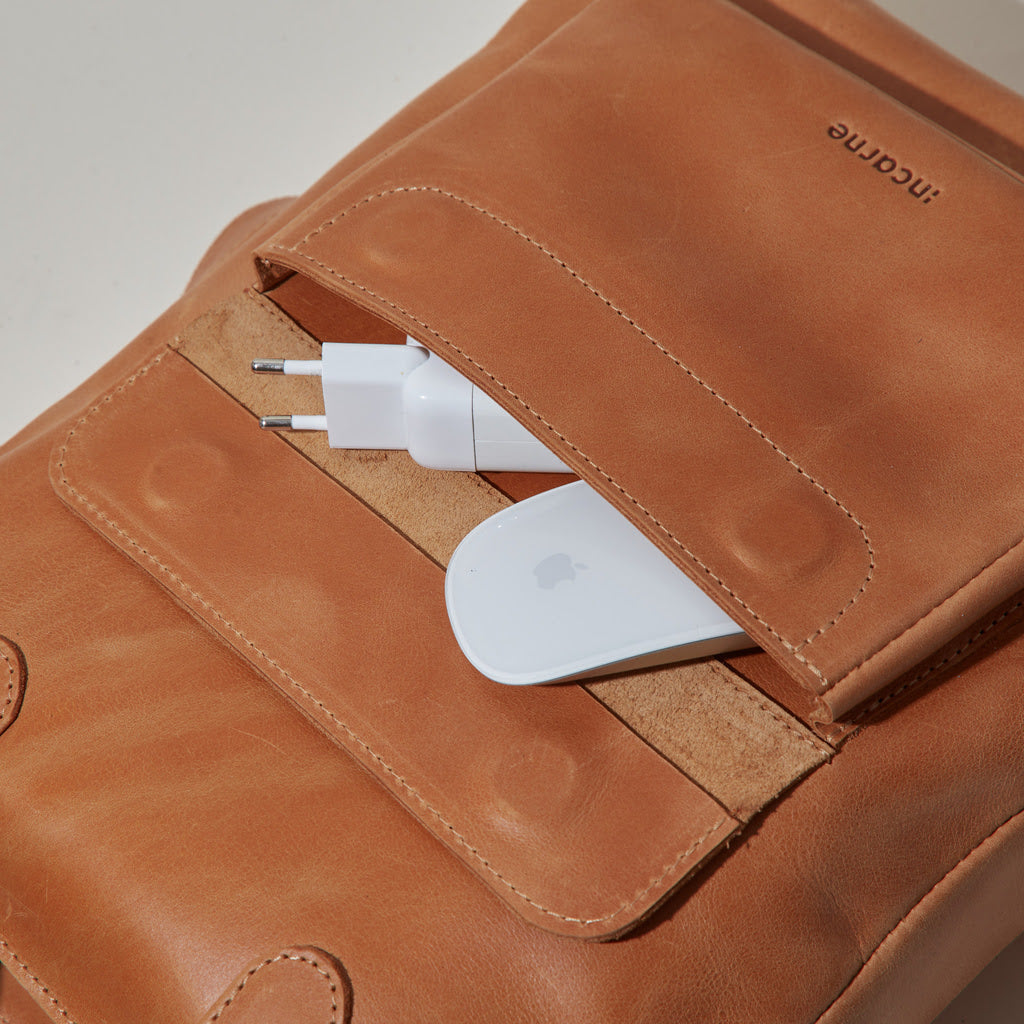Sac convertible en cuir pour ordinateur portable Voyager Long