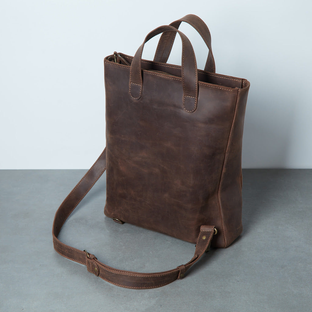 Sac convertible en cuir pour ordinateur portable Voyager Long