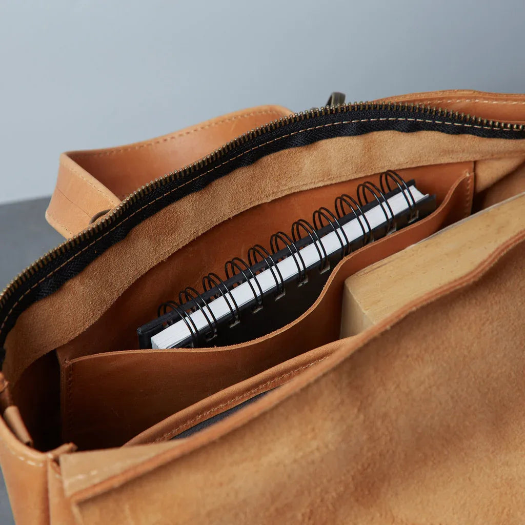 Leather Laptop Convertible Bag Voyager - INCARNE® Global