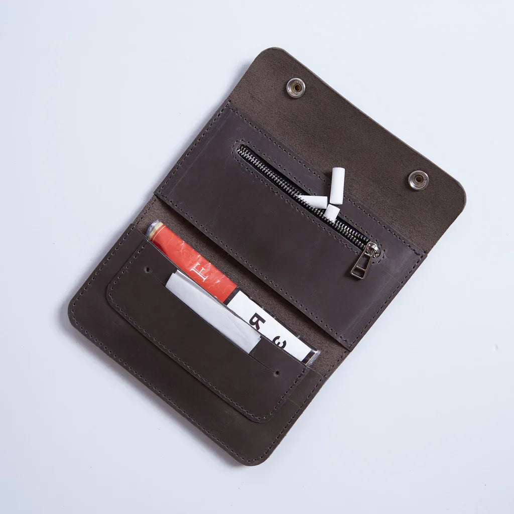 Tobacco organizer Roll Master made from vintage leather - INCARNE® Global