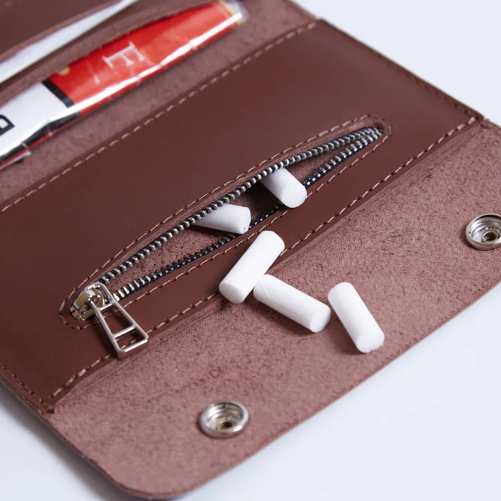 Tobacco organizer Roll Master made from classic leather - INCARNE® Global