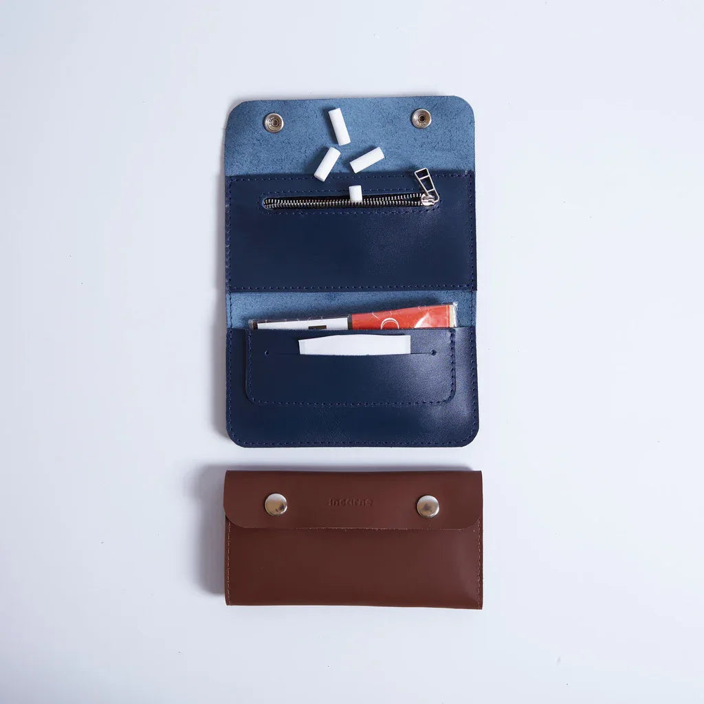 Tobacco organizer Roll Master made from classic leather - INCARNE® Global