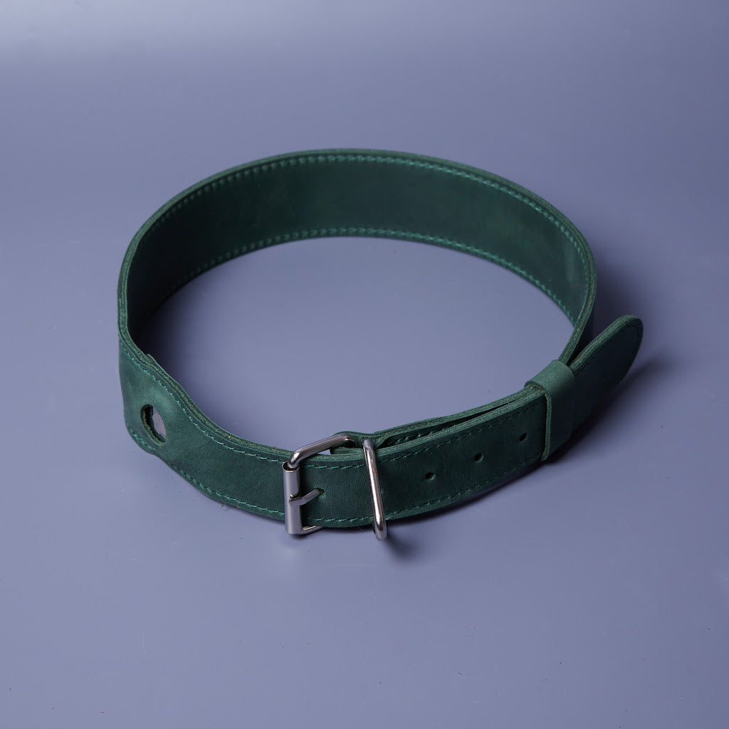 Collar para perros de piel Air Collar para razas medianas con soporte AirTag