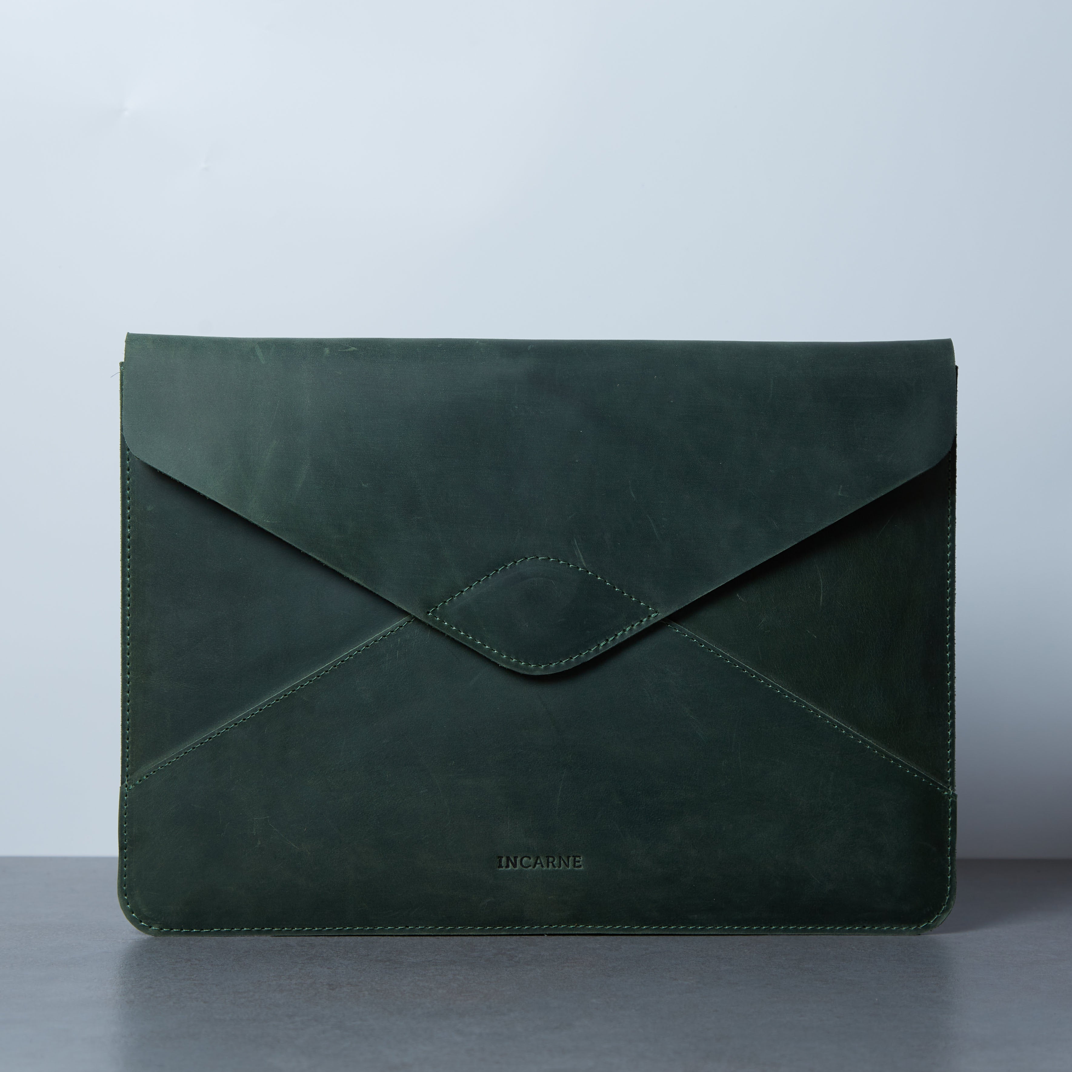 Message Laptop Sleeve, Green (vintage)