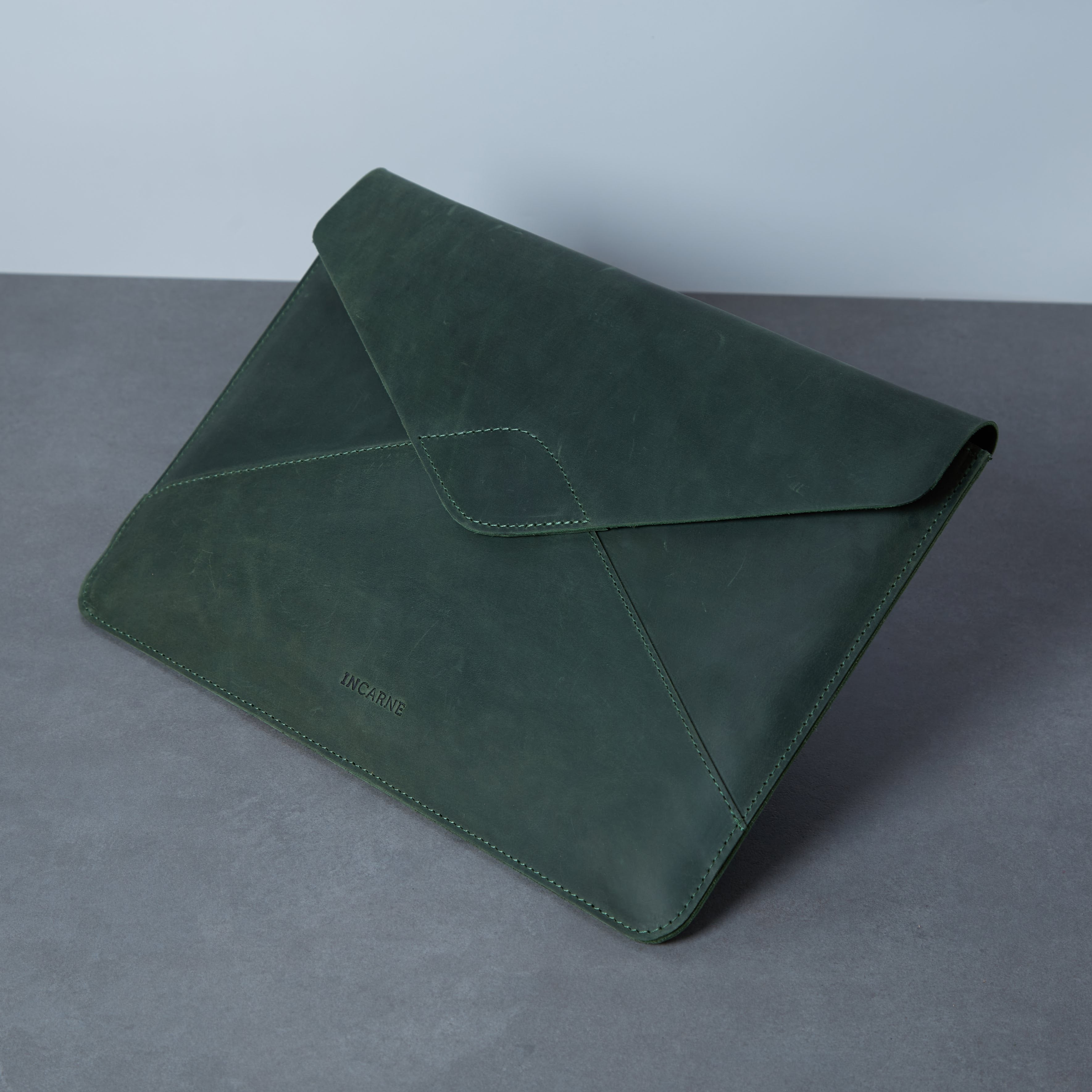 Message Laptop Sleeve, Green (vintage)