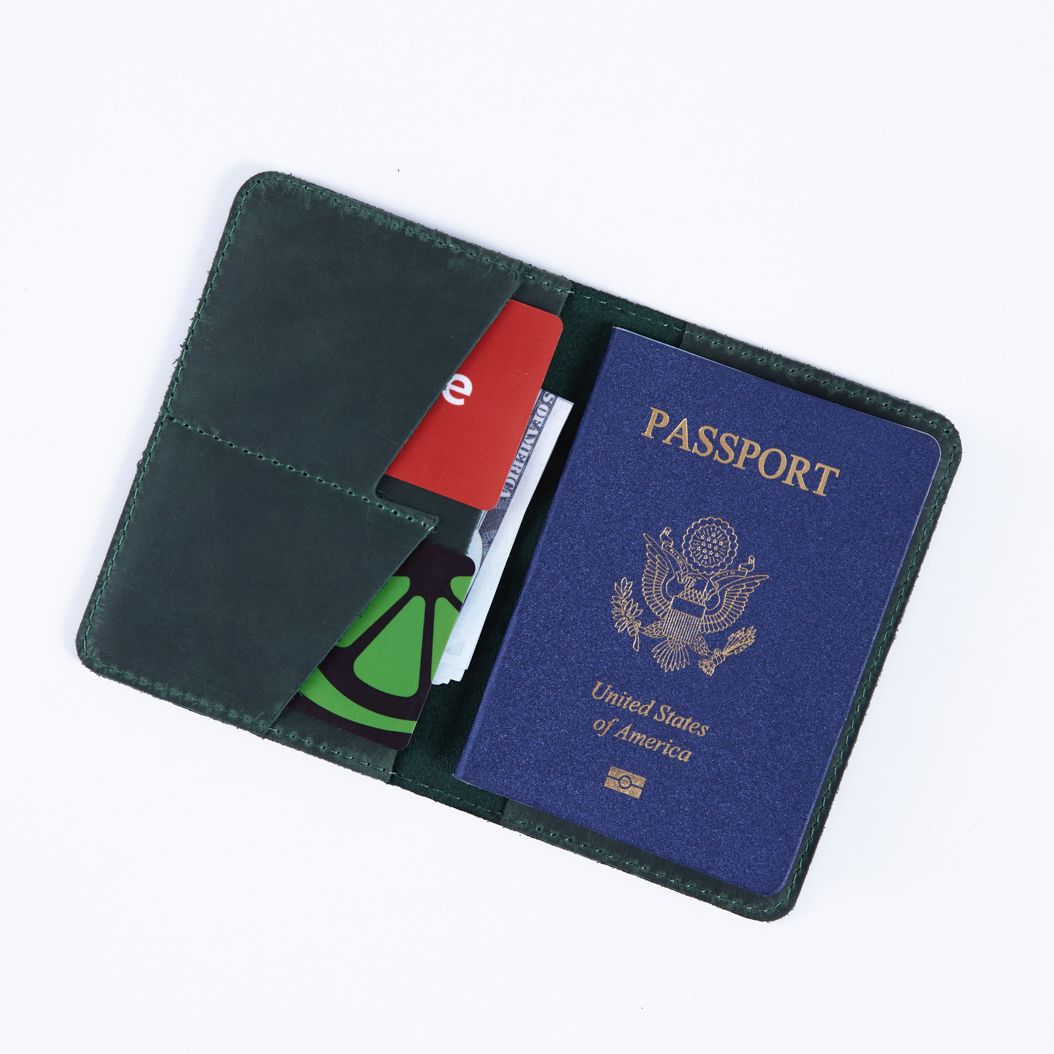 Passport cover with the national symbol of United States