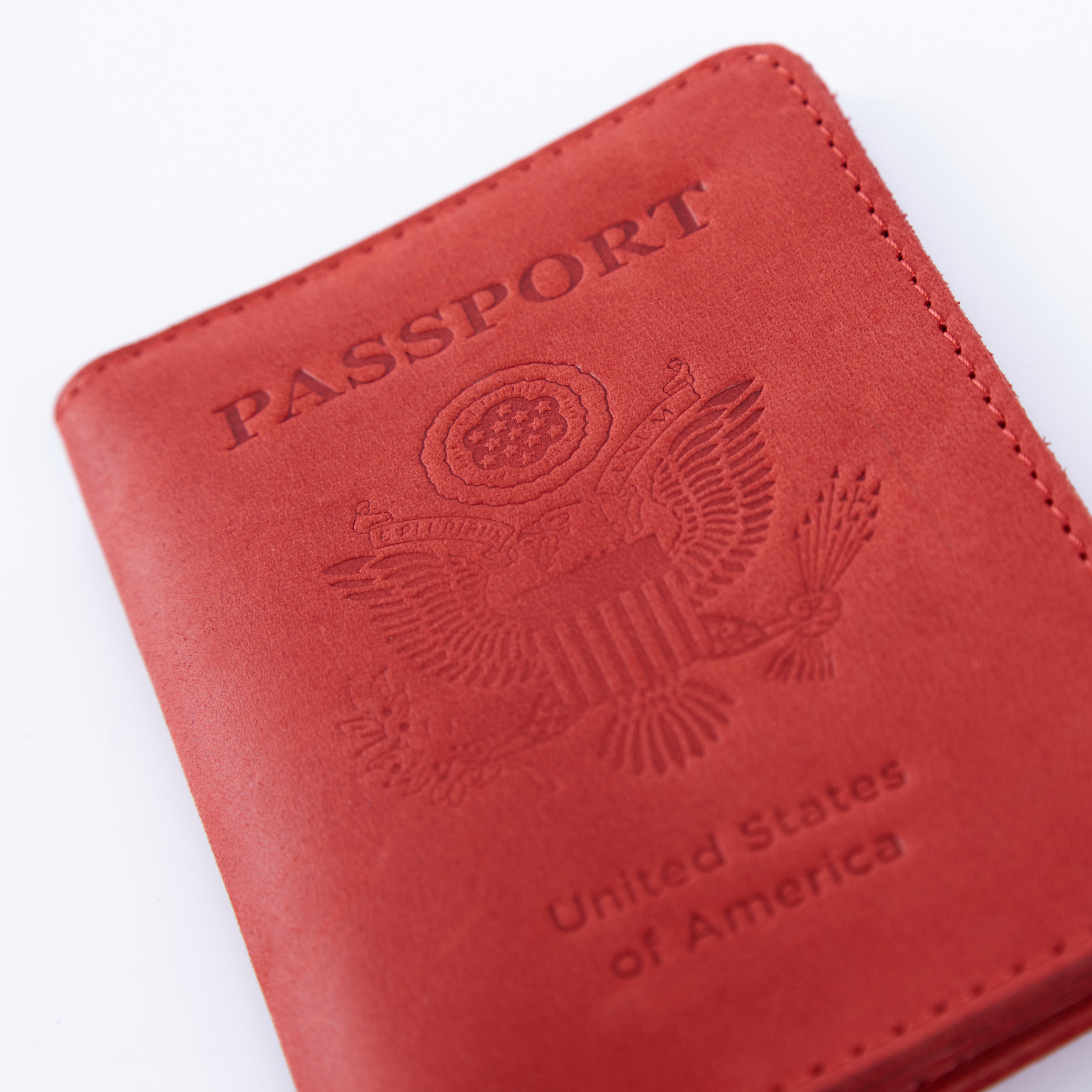Passport cover with the national symbol of United States