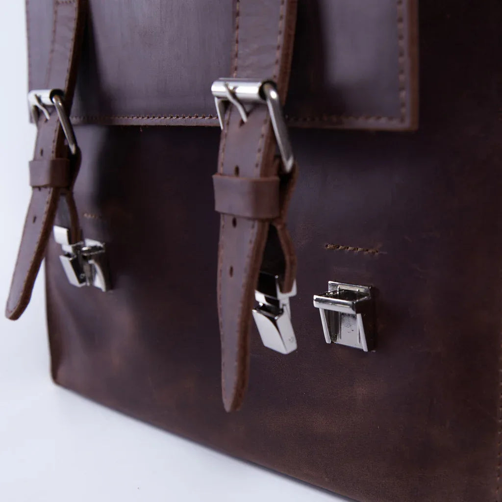 Gloria Leather Backpack with Laptop Pocket - INCARNE® Global