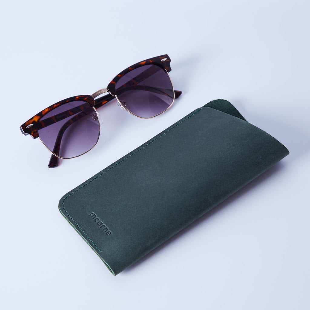Catch Leather Eyeglass Case