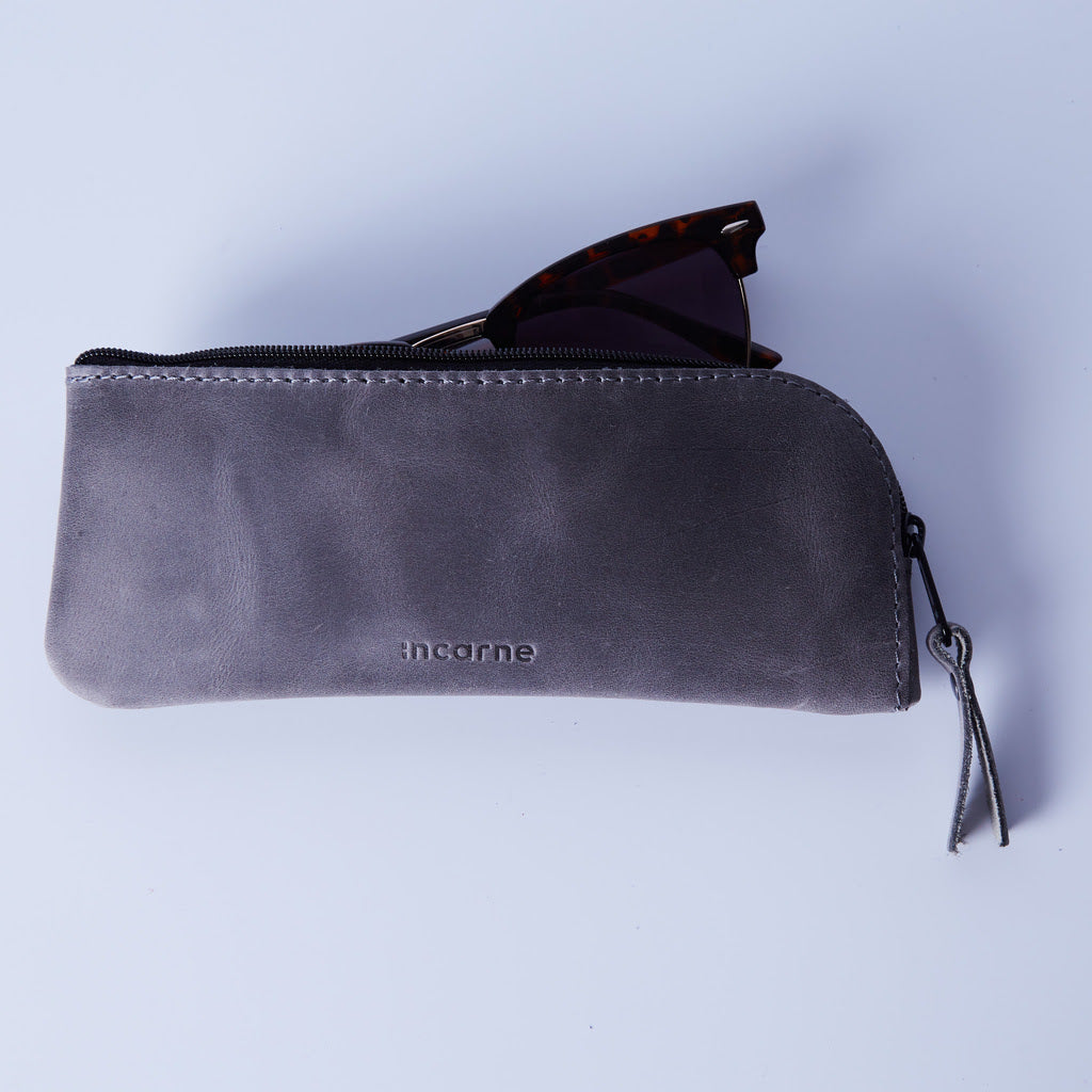 Leaf Leather Eyeglass Case
