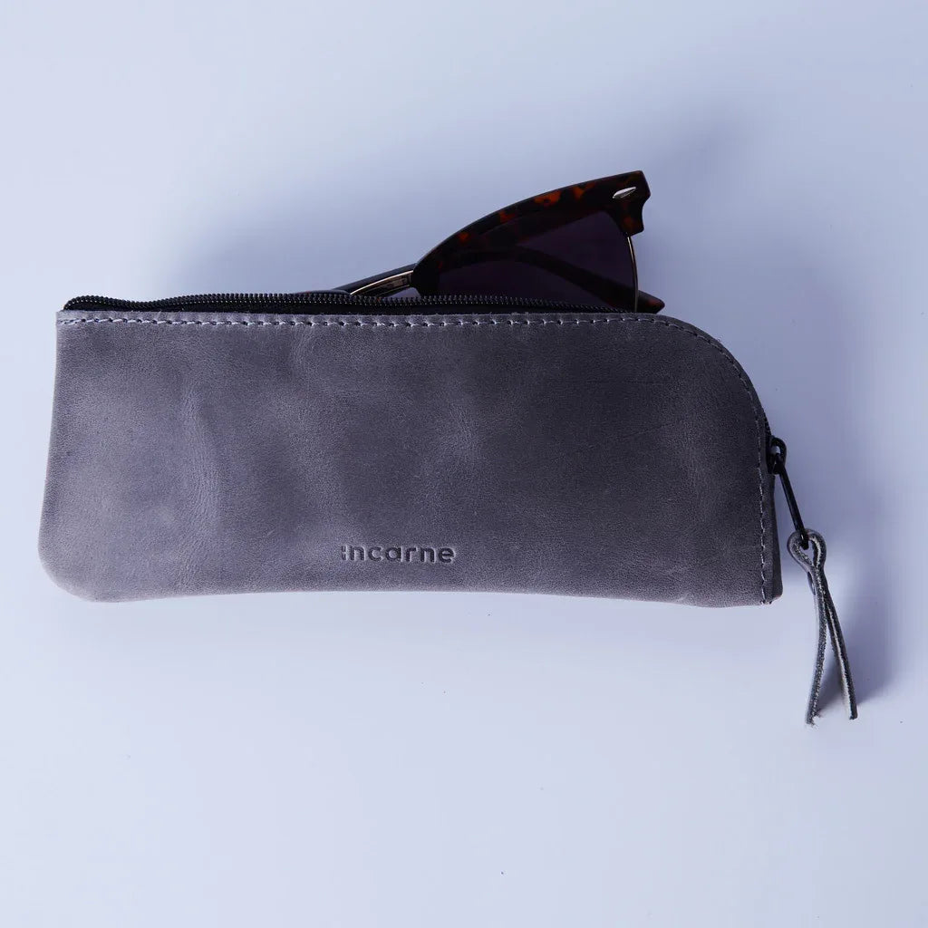 Leaf Leather Eyeglass Case - INCARNEĀ® Global