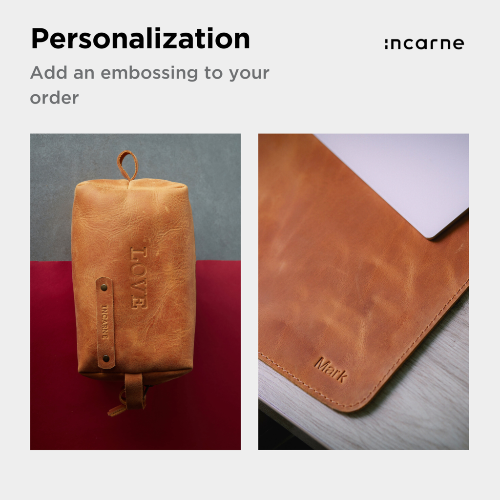 Leather Monogramming Custom Personalization
