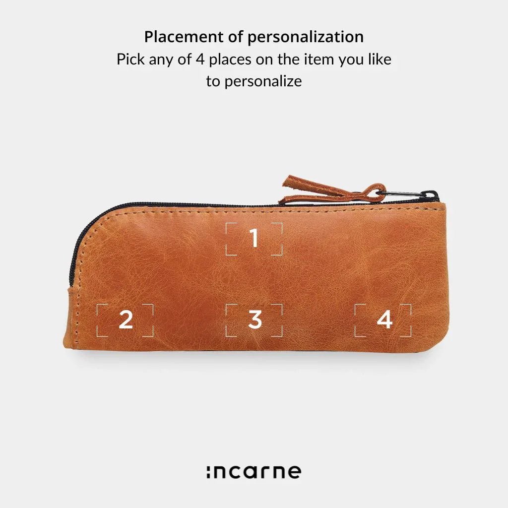 Leaf Leather Eyeglass Case - INCARNEĀ® Global