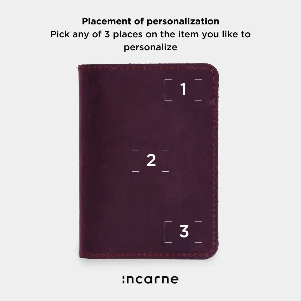 Passport Cover with Pockets Made from Vintage Leather - INCARNE® Global