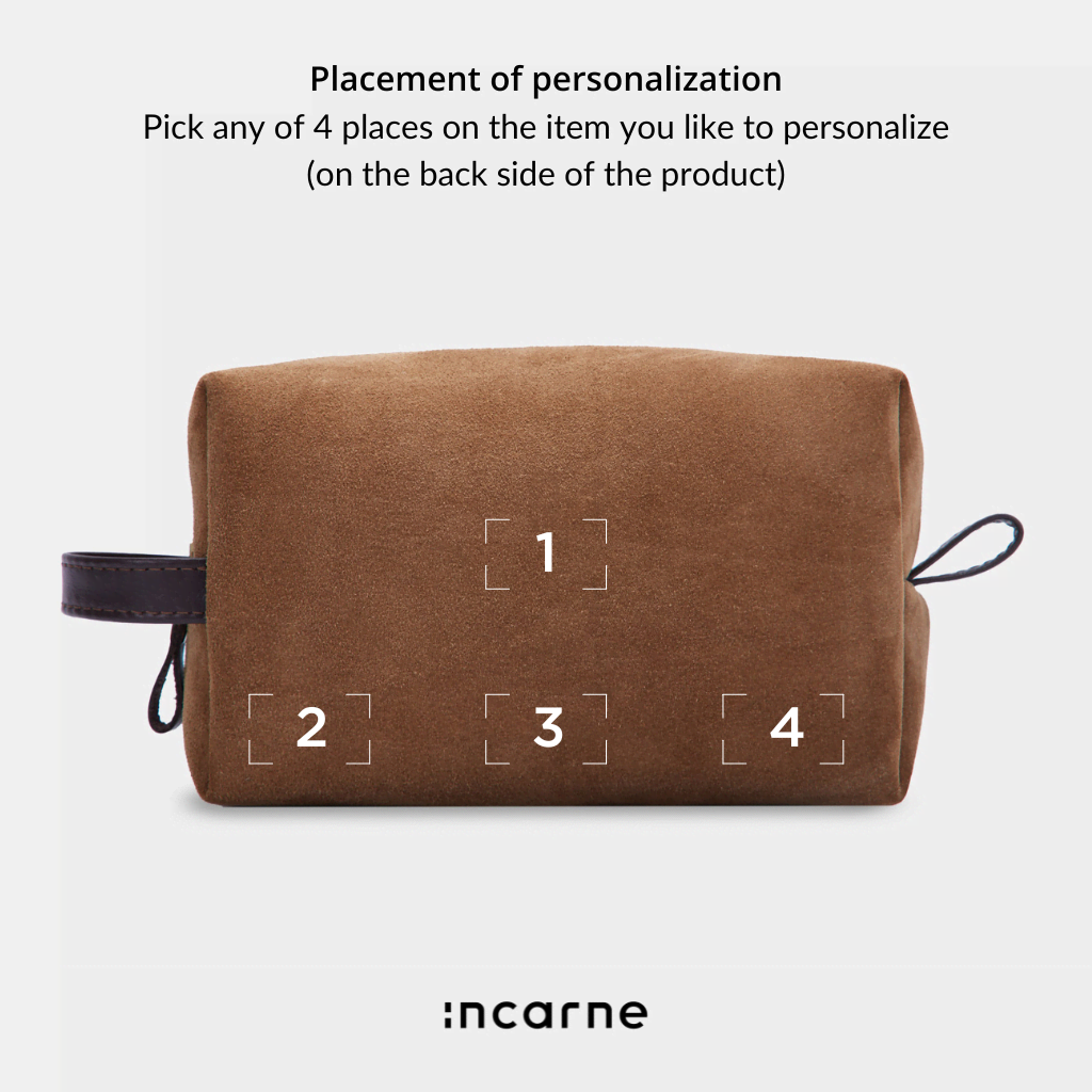 Mirage Medium Cosmetic Bag, Rust (velour)