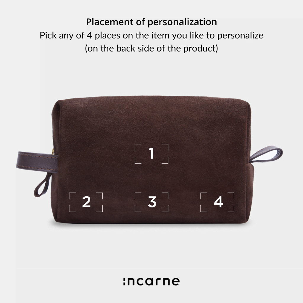 Mirage Small Cosmetic Bag, Brown (velour)