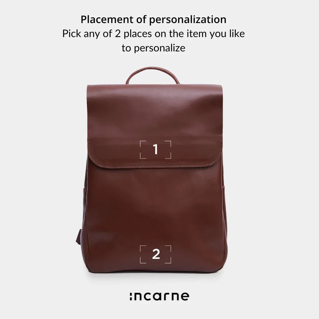 Unia Laptop Backpack in classic leather - INCARNE® Global