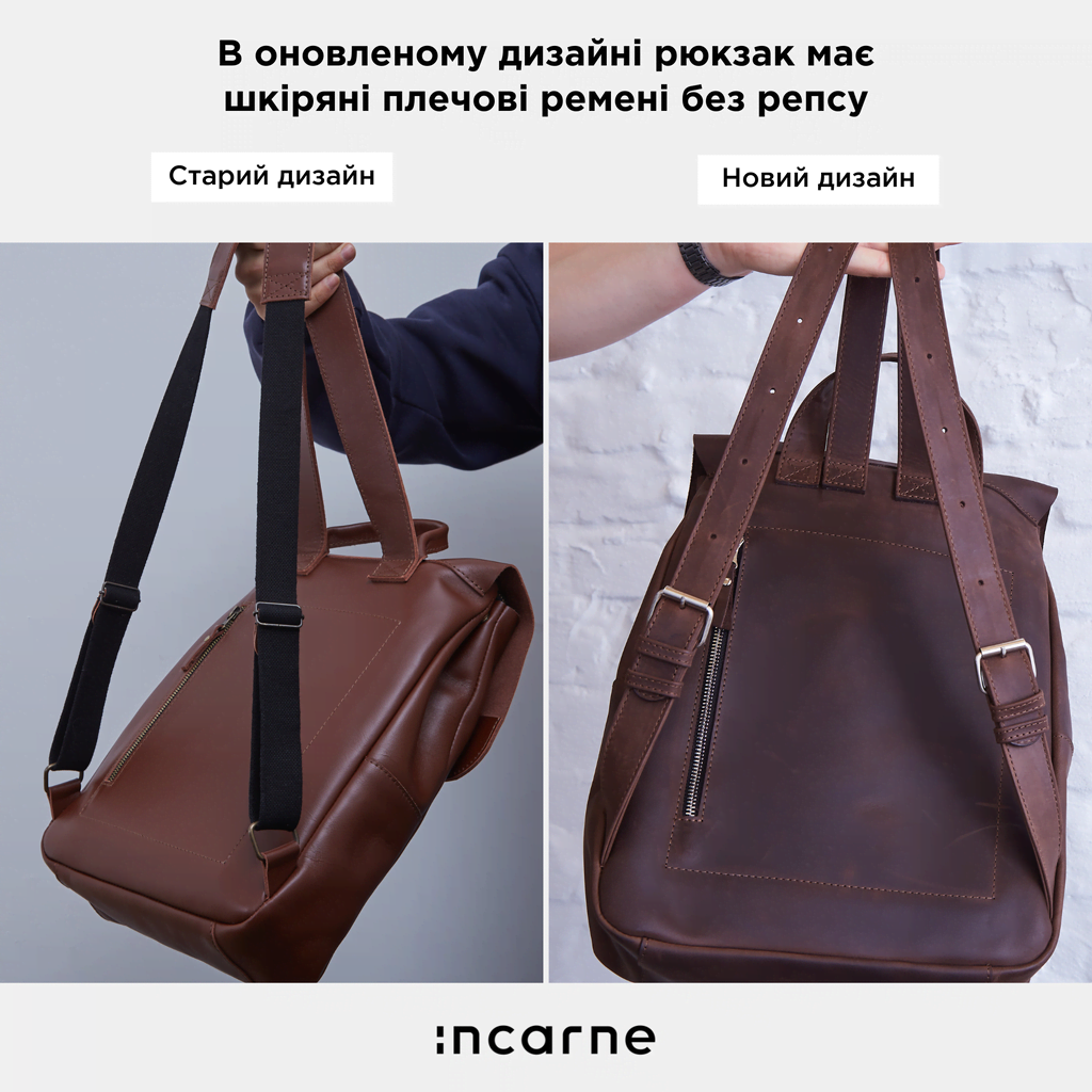 Unia Laptop Backpack in classic leather