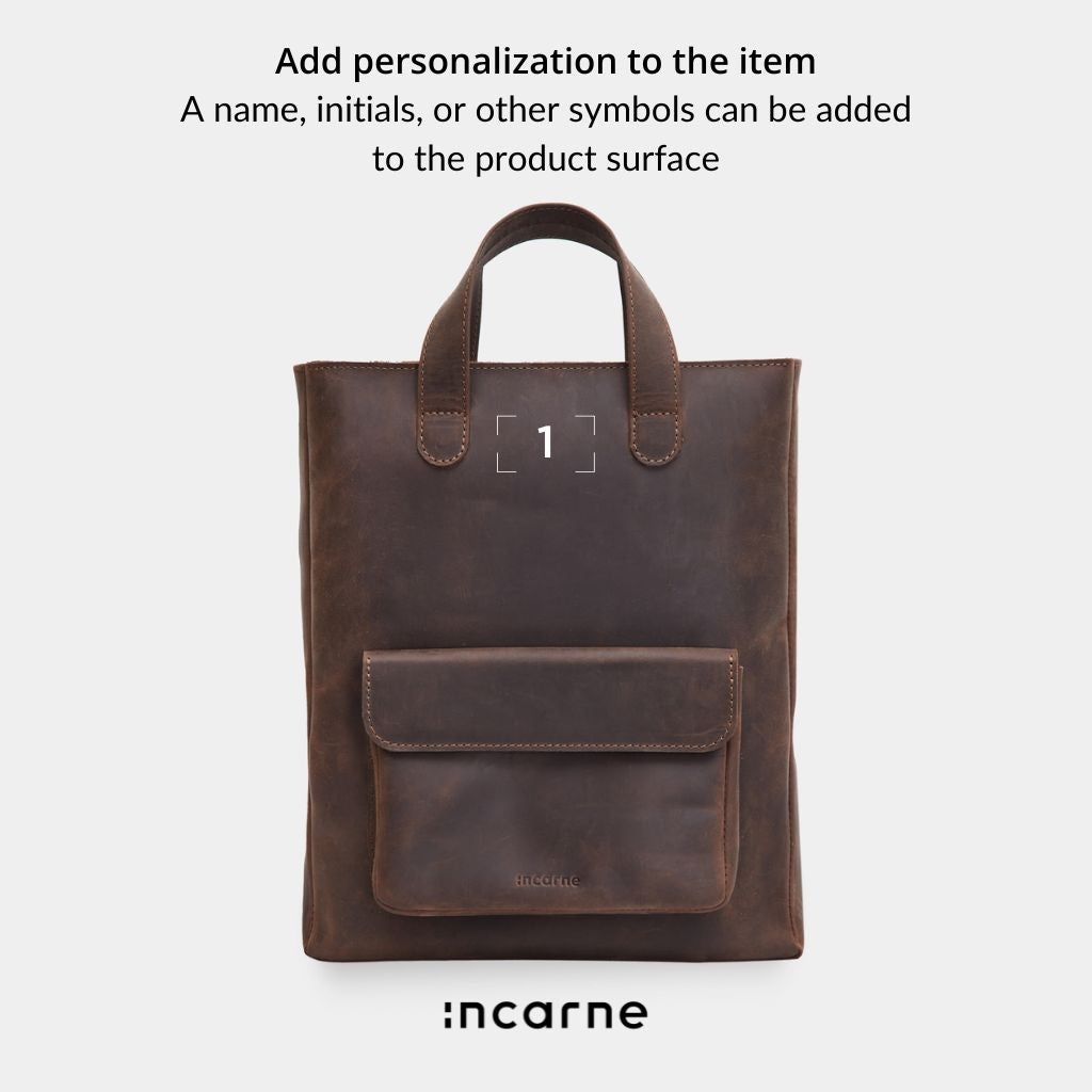 Sac convertible en cuir pour ordinateur portable Voyager Long