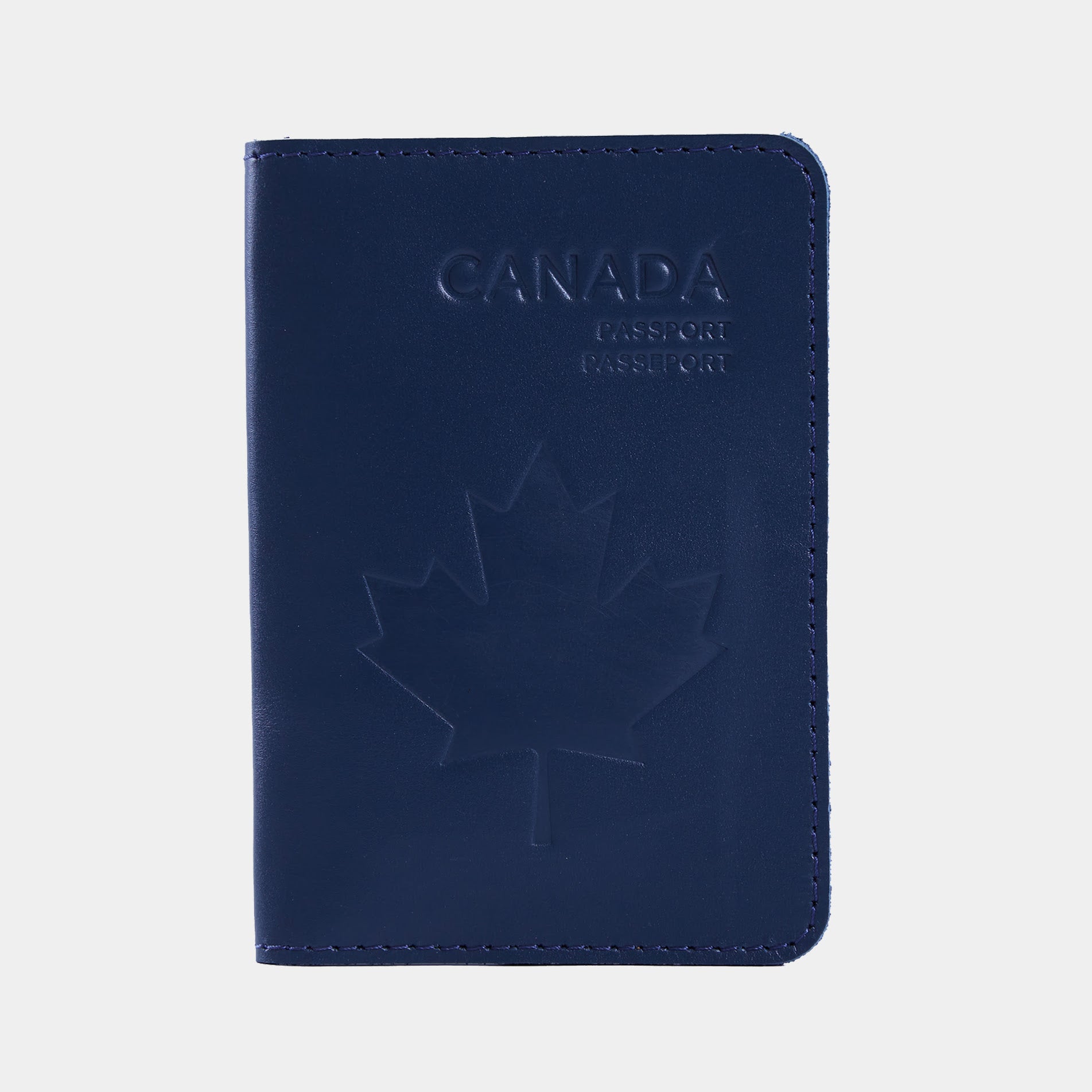 Passport cover with the national symbol of Canada