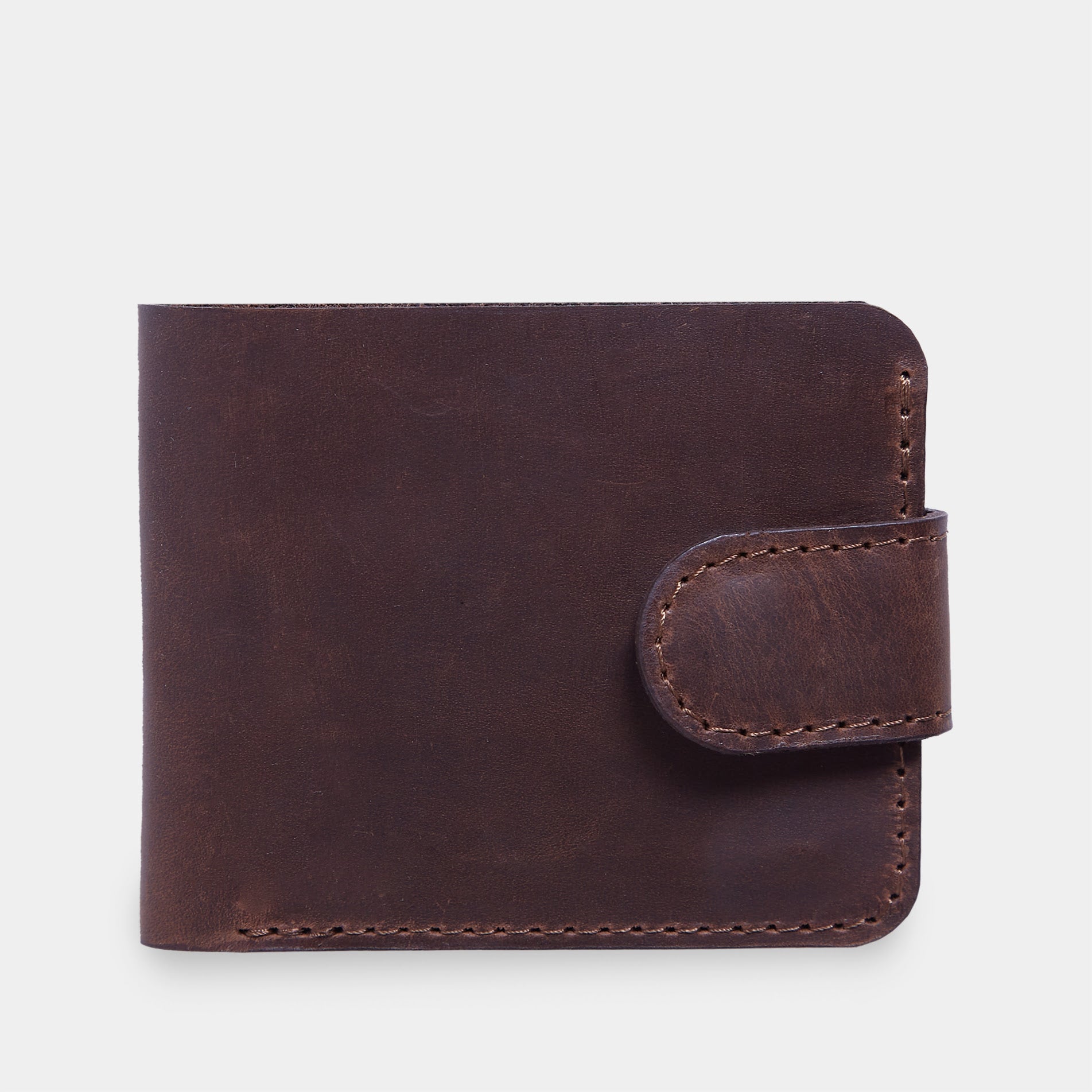 Mini Jack RFID-blocking wallet made from vintage leather