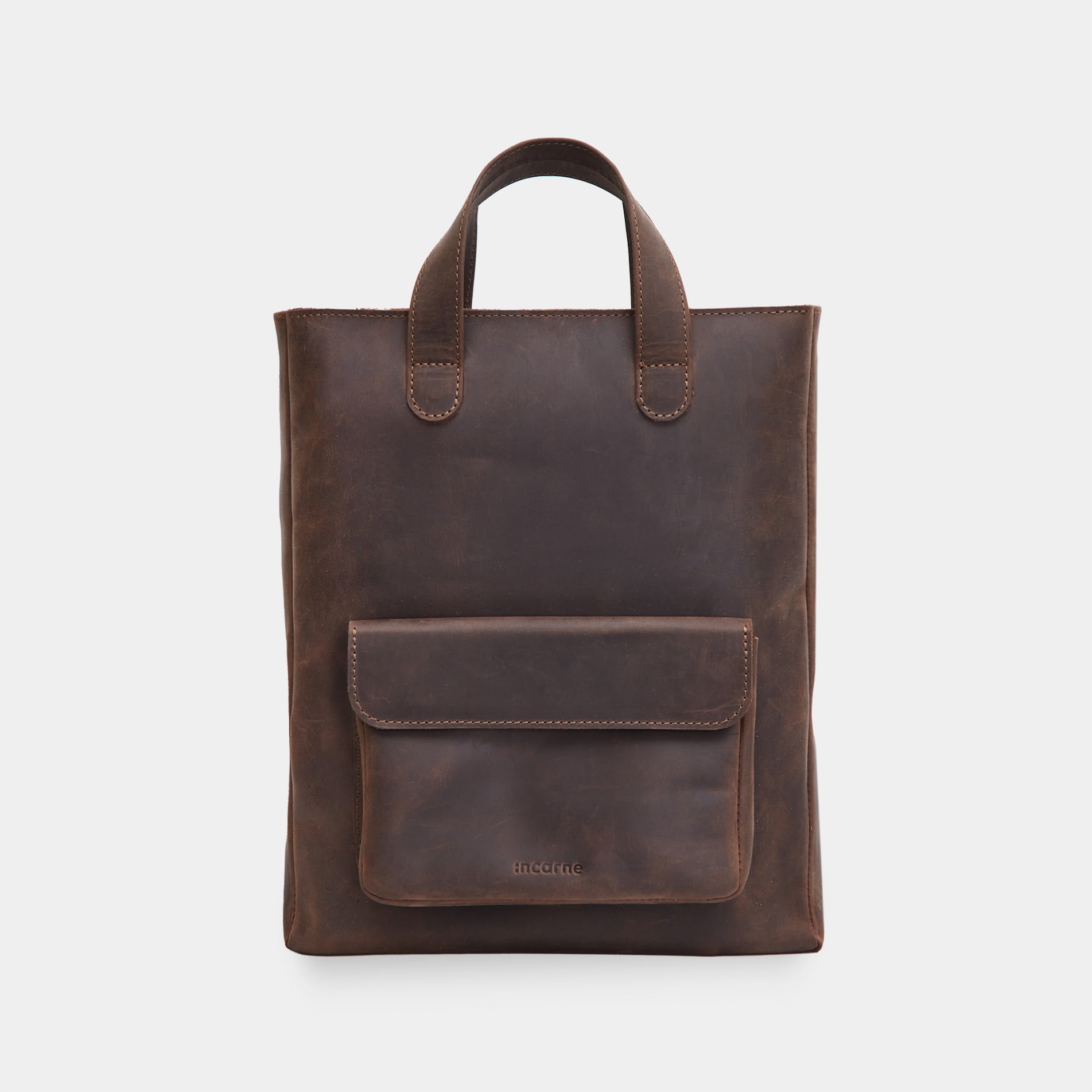 Sac convertible en cuir pour ordinateur portable Voyager Long