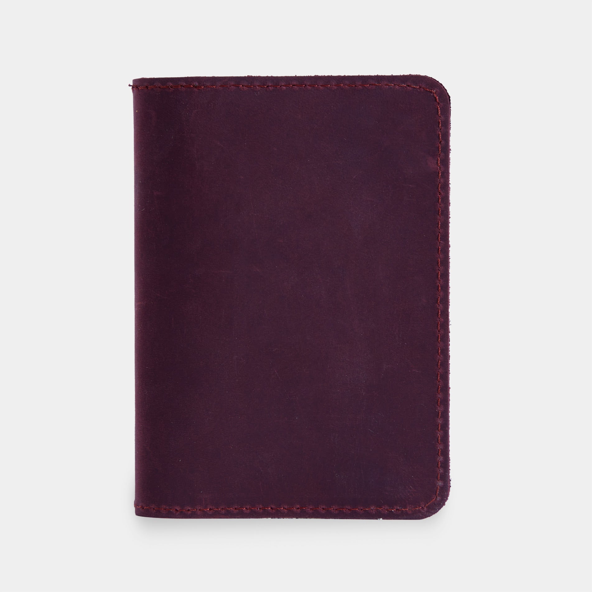 Passport Cover with Pockets Made from Vintage Leather