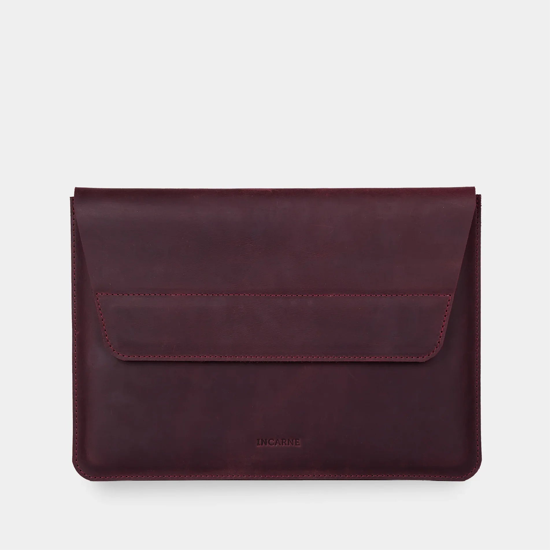 Line Laptop Sleeve, Burgundy (vintage) - INCARNE® Global