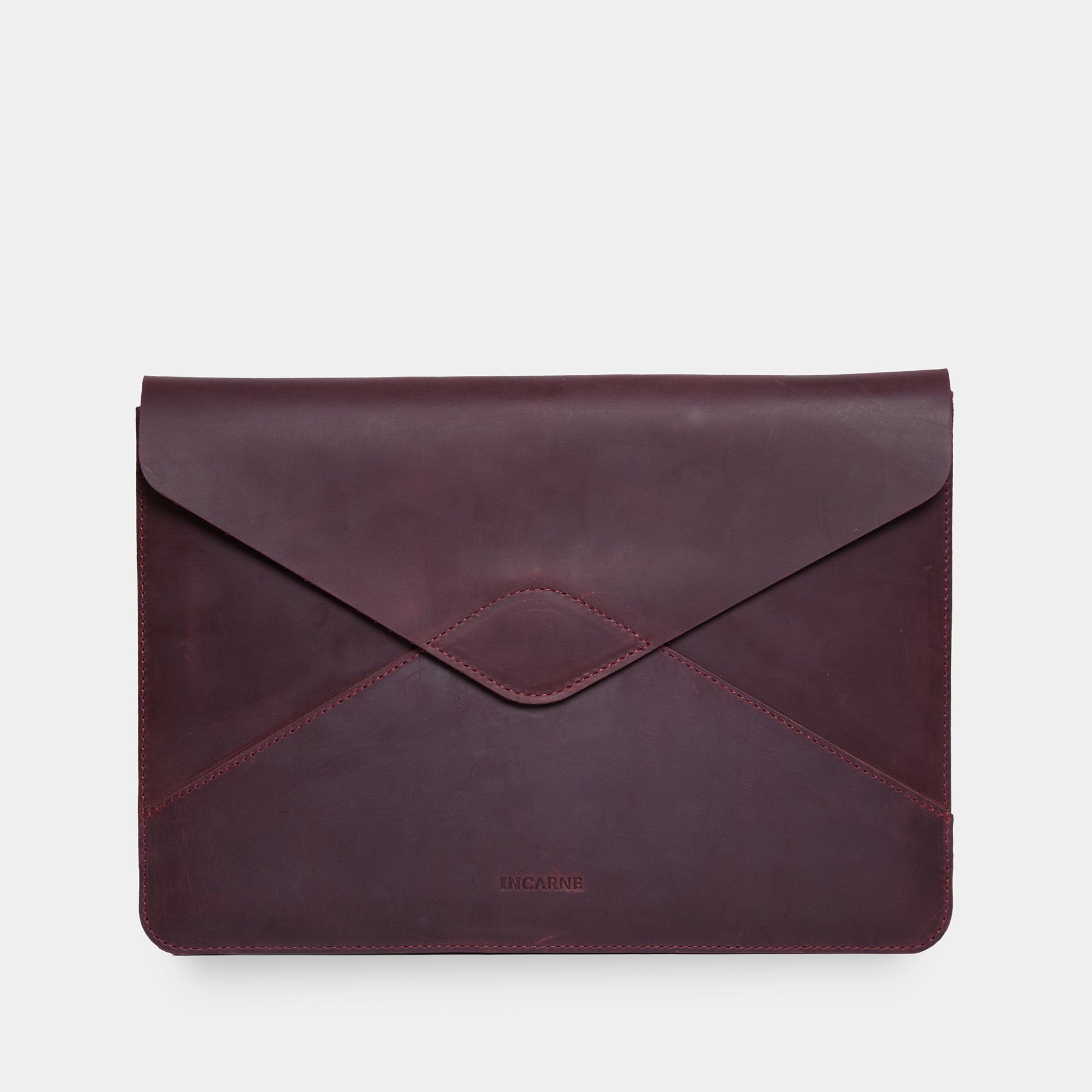 Message Laptop Sleeve, Burgundy (vintage)