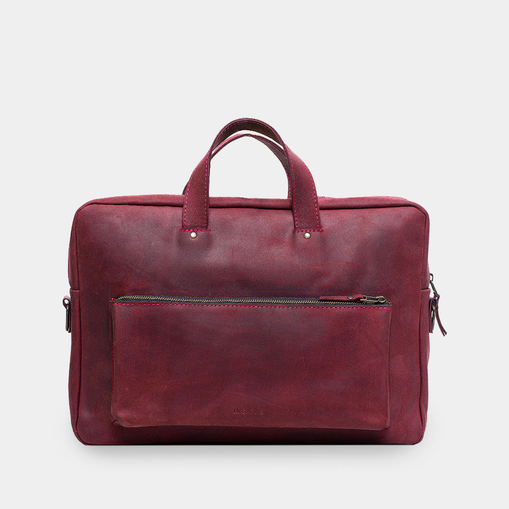 Biz Leder -Laptop -Tasche
