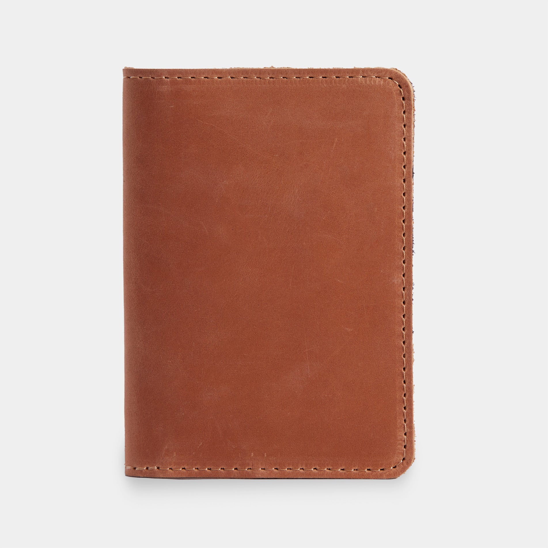 Passport Cover with Pockets Made from Vintage Leather