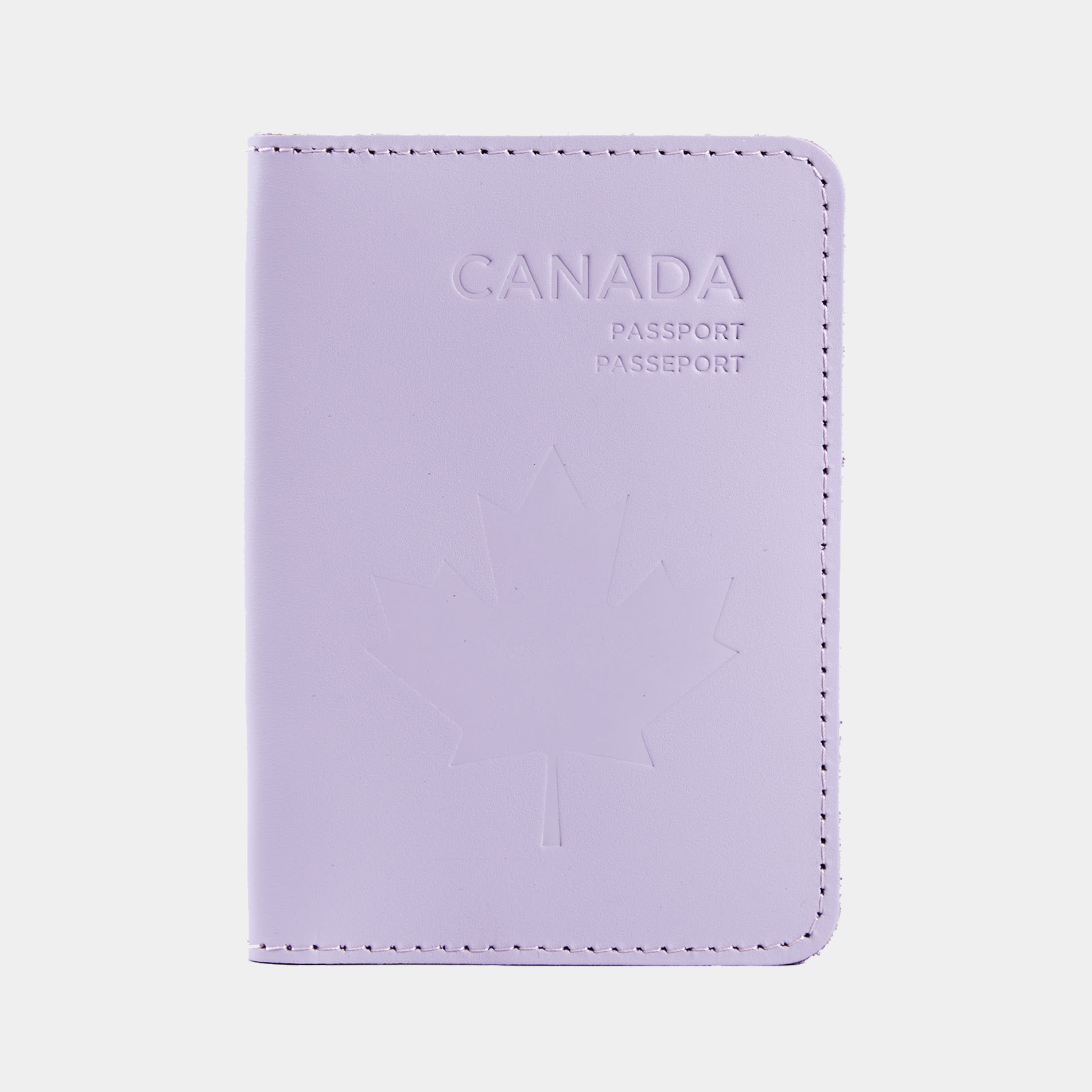 Passport Cover with the national symbol of Canada Made from Classic Leather