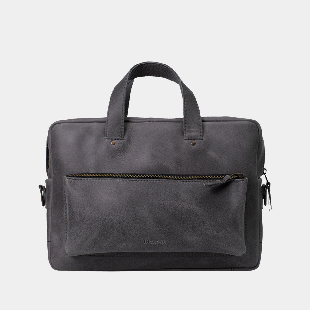 Biz Leder -Laptop -Tasche
