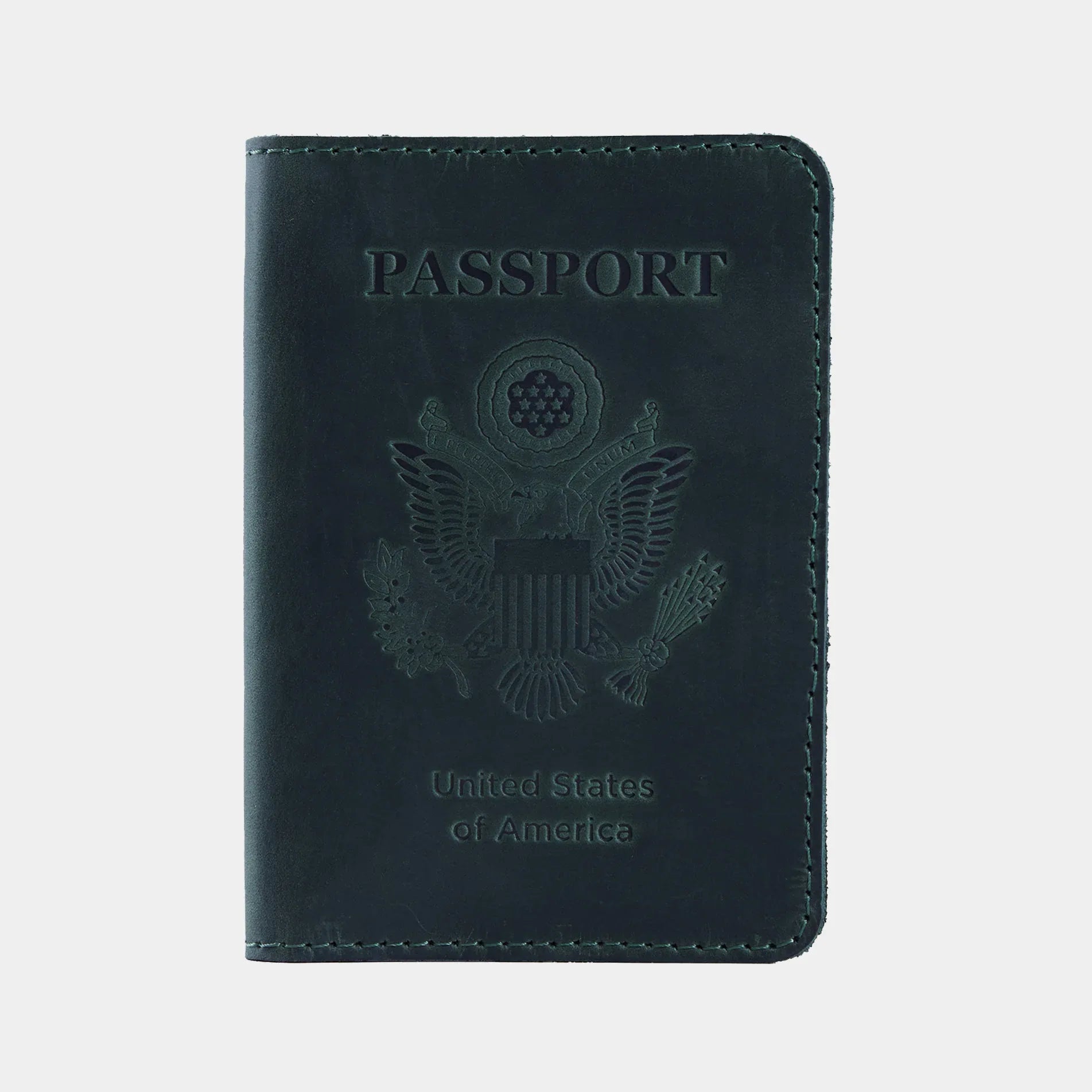 Passport Cover with the Great Seal of the United States Made from Vintage Leather - INCARNE® Global