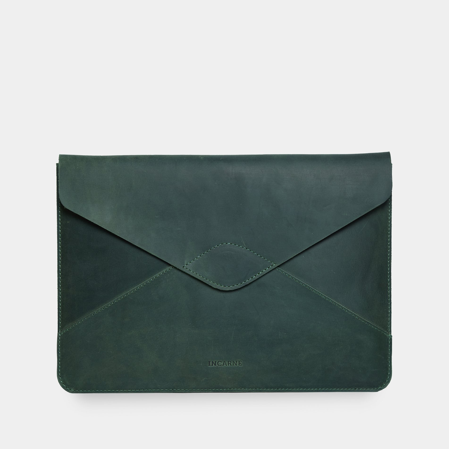 Message Laptop Sleeve, Green (vintage)