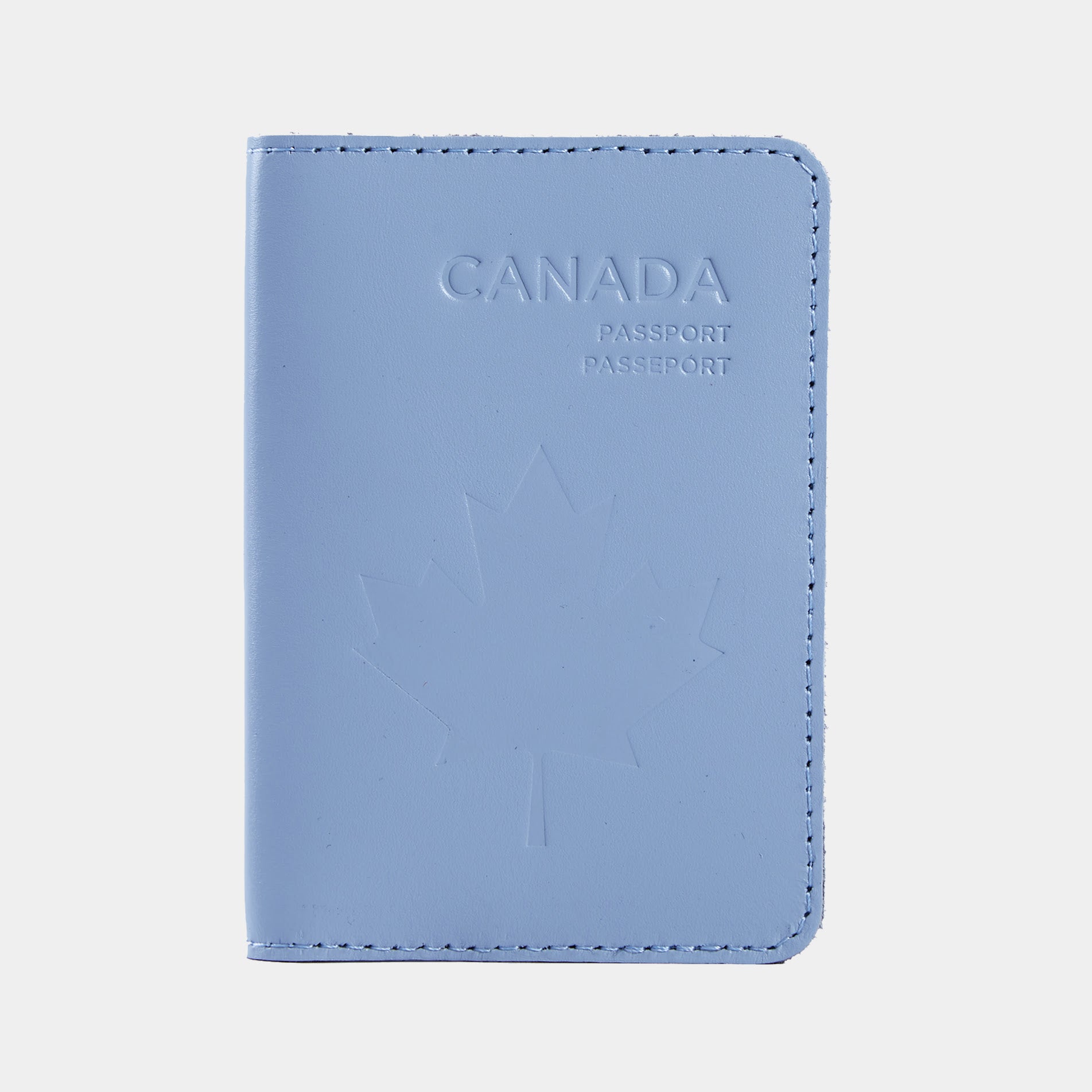 Passport cover with the national symbol of Canada