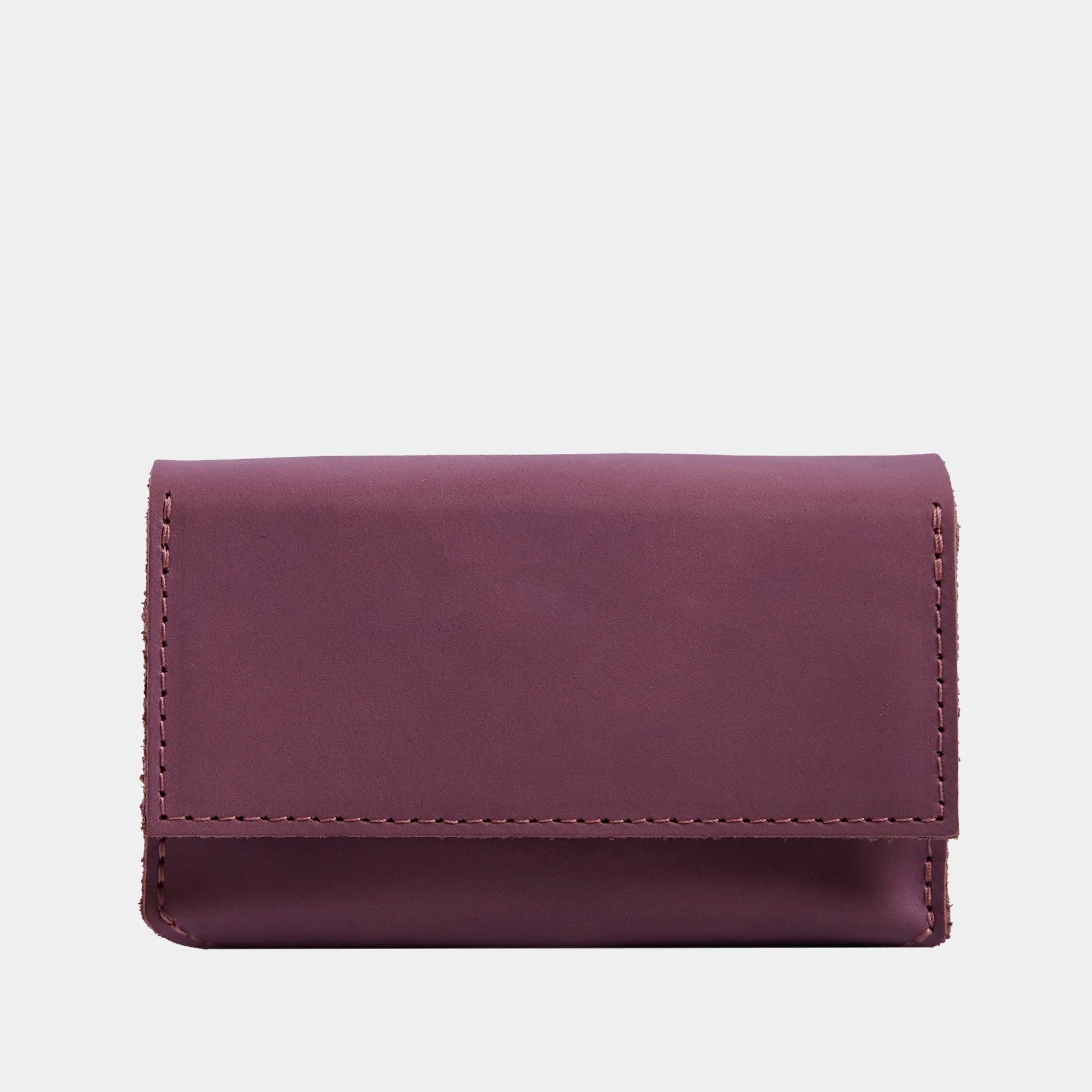 Horizontal tarot bag with magnetic clasp made from vintage leather - INCARNE® Global