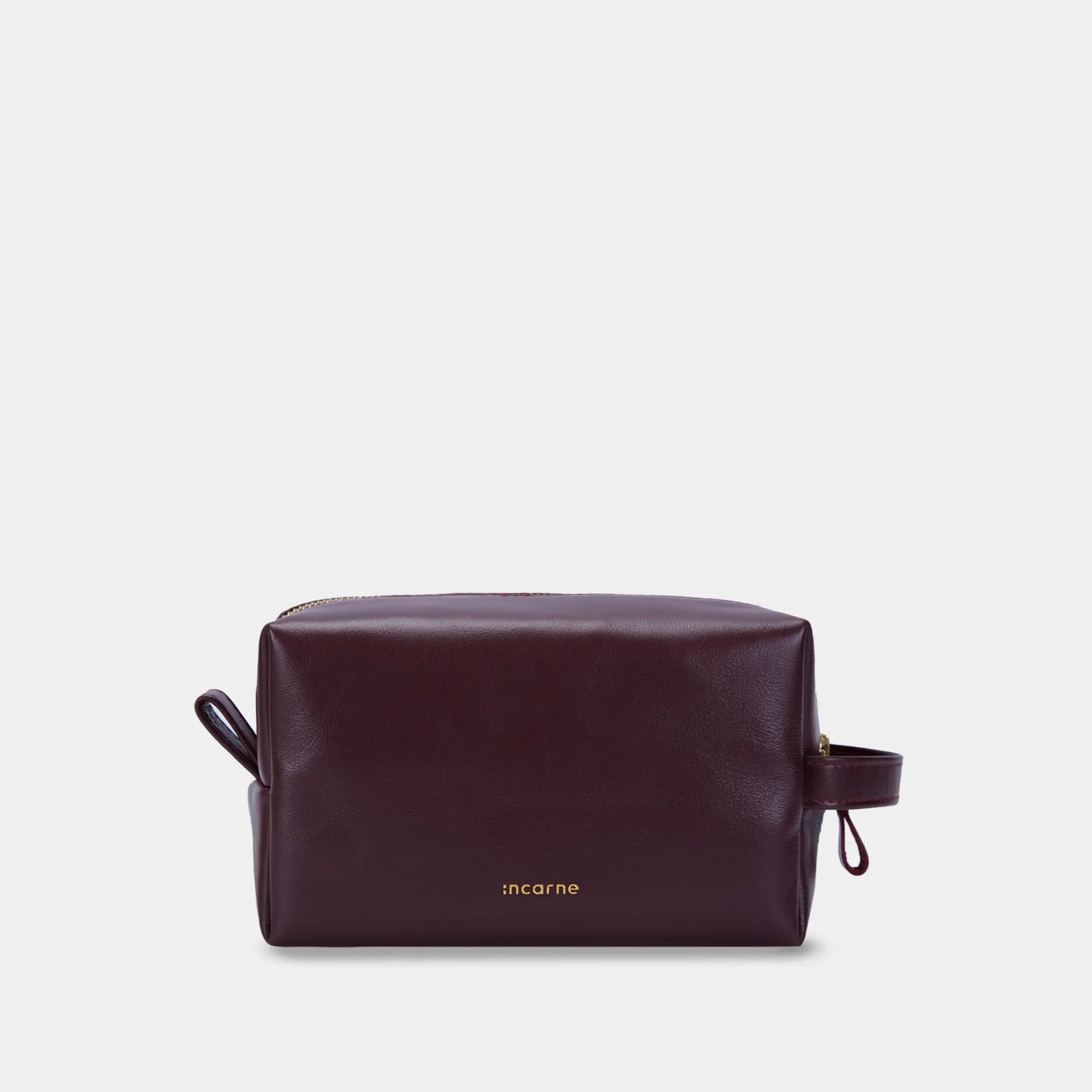 Mirage Medium Cosmetic Bag, burgundy - INCARNE® Global