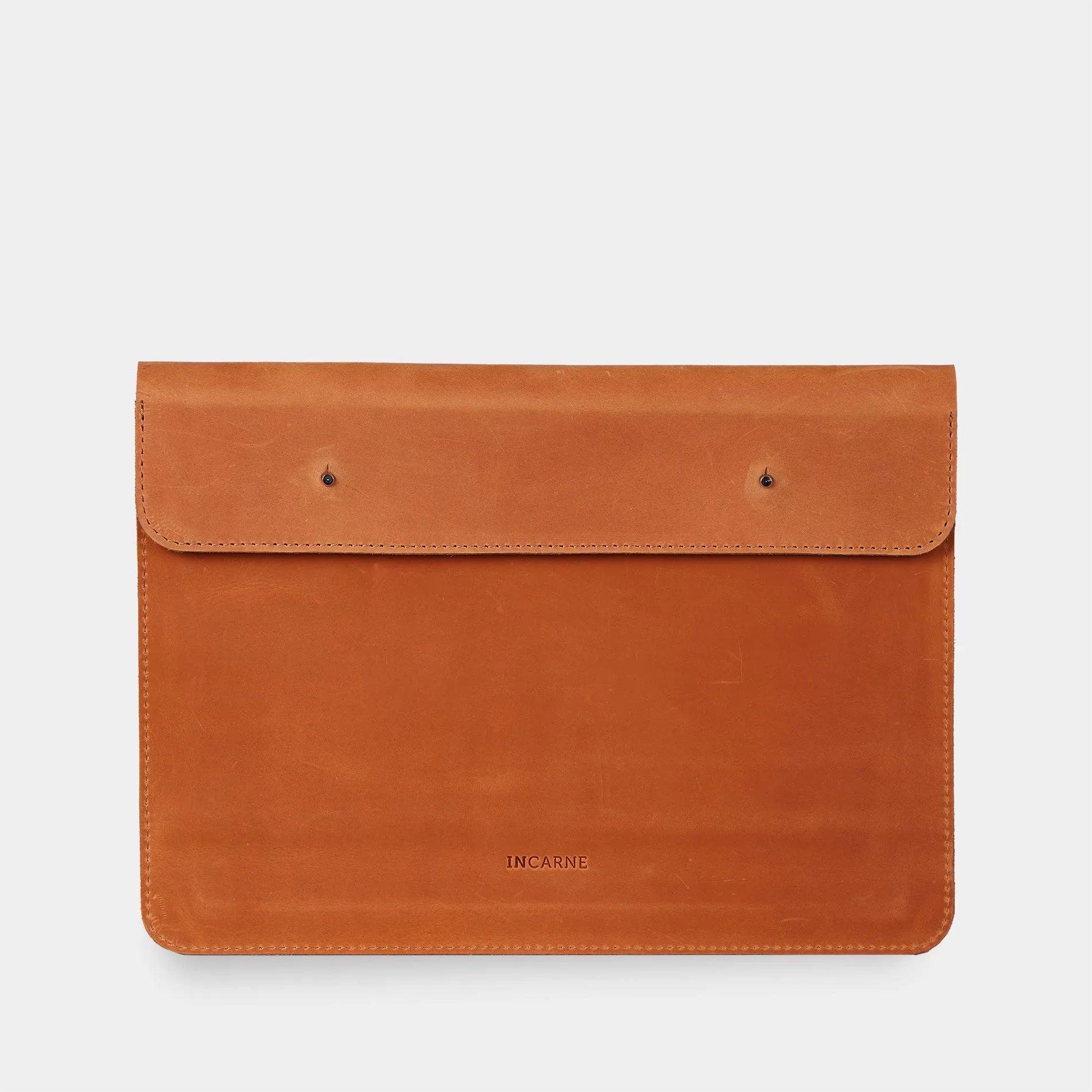 Neat Laptop Sleeve, Cognac (vintage) - INCARNE® Global