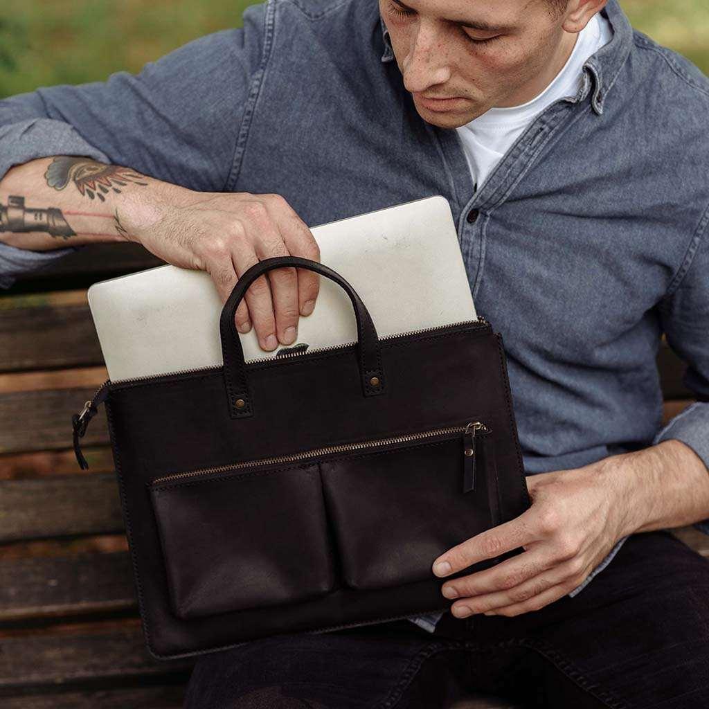 Brave Leather Laptop Sleeve - INCARNE® Global