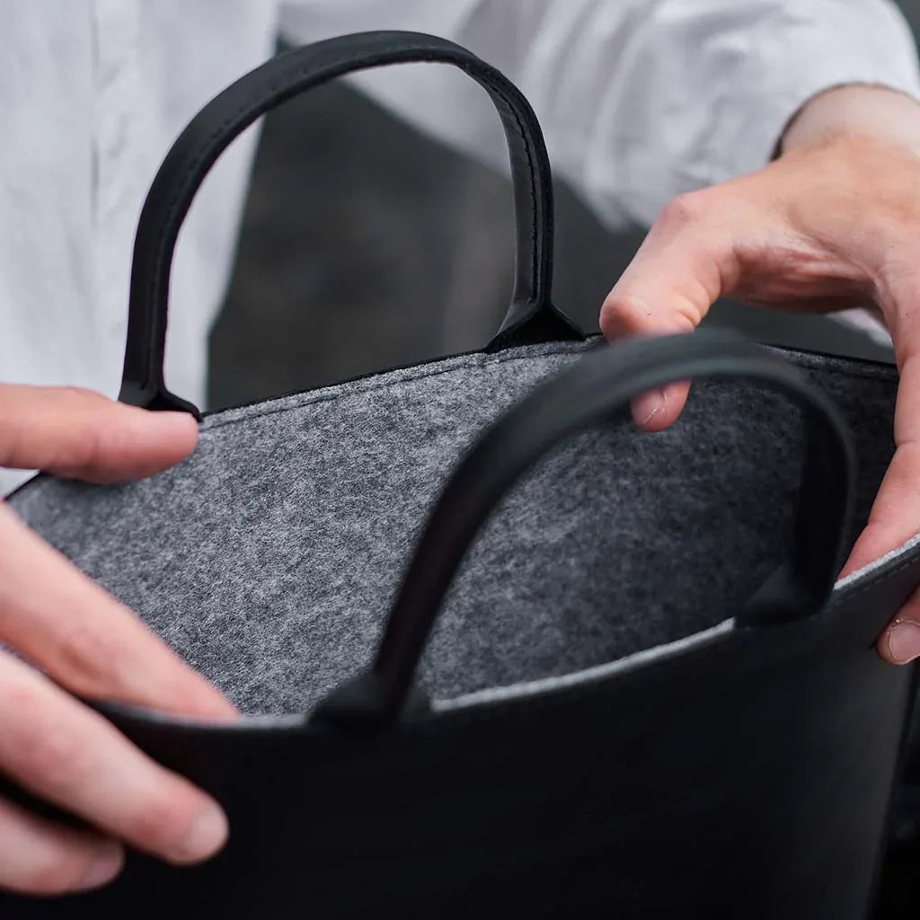 Stem Leather Laptop Sleeve with Handles - INCARNE® Global