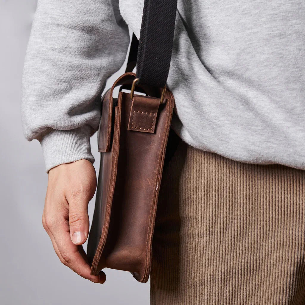 PORTER LEATHER SHOULDER BAG FOR MEN - INCARNE® Global