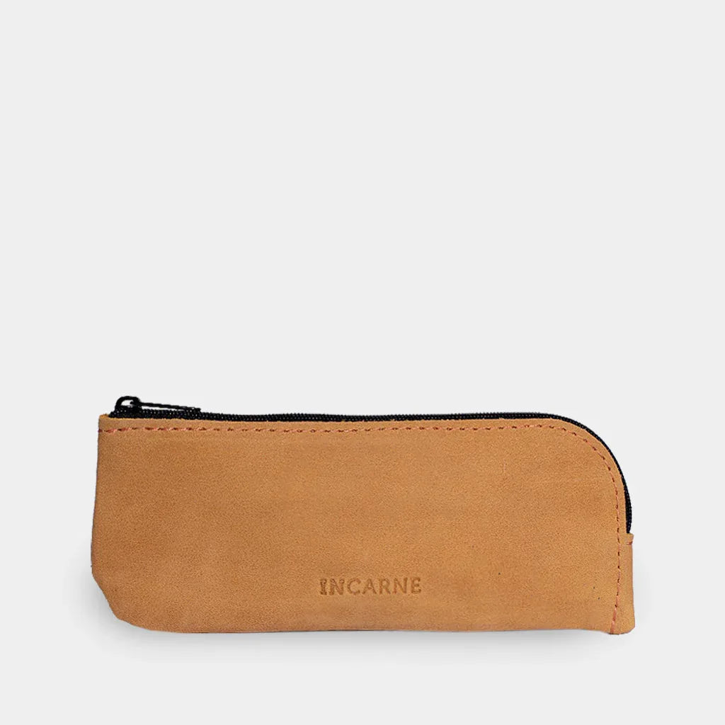 Leaf Leather Eyeglass Case - INCARNEĀ® Global