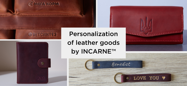 Personalization of leather goods by INCARNE™